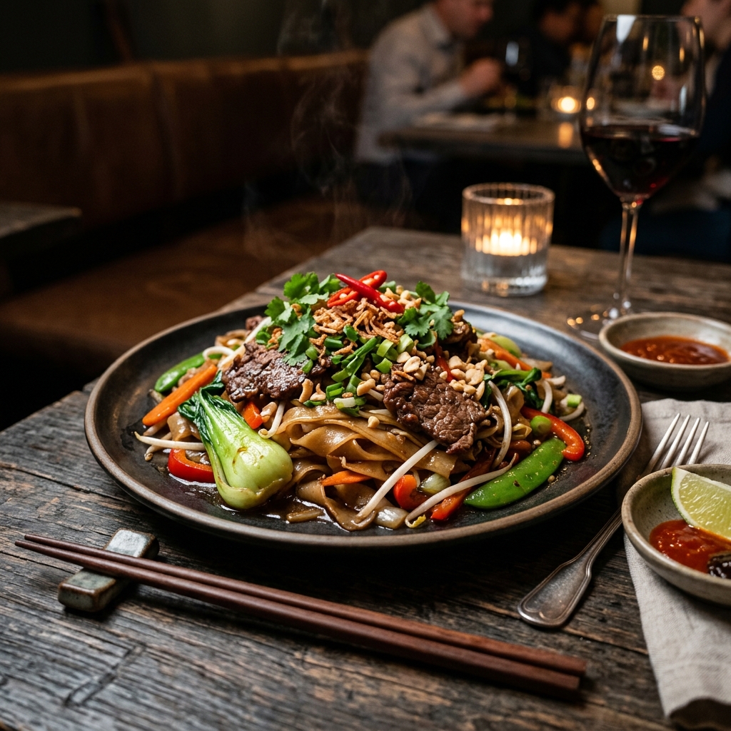Pho Xao (Stir-Fried Rice Noodles)